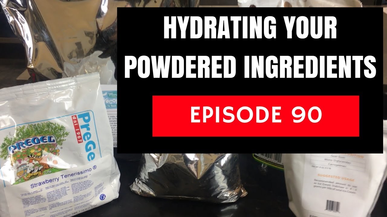 Hydrating your Ice Cream Powders and Mix