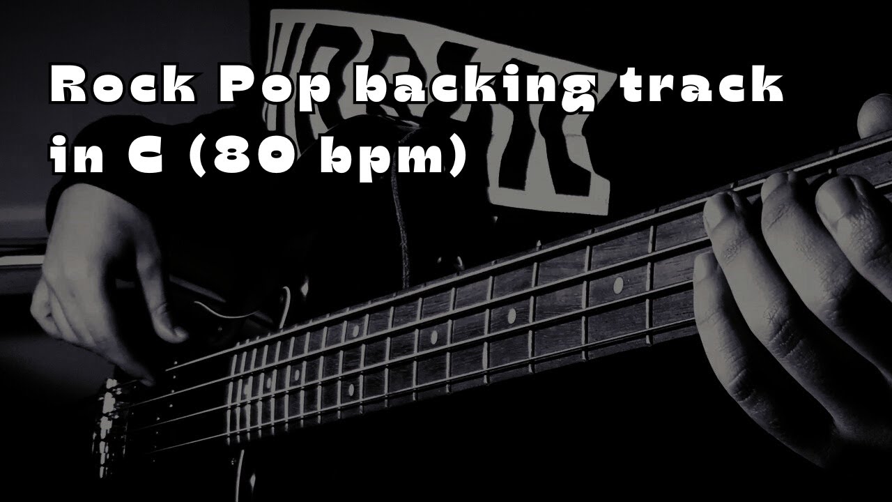 Rock Pop backing track in Do Maggiore (80 bpm)
