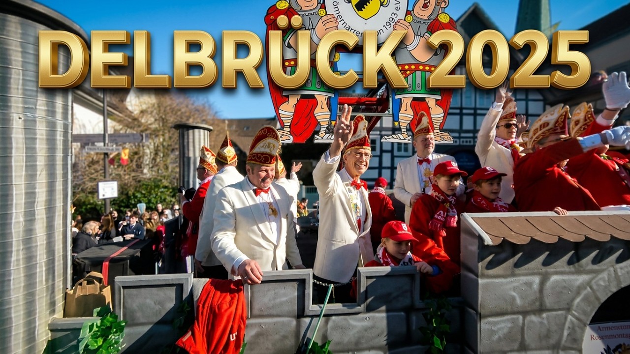 Karneval Rosenmontagszug Delbrück 2025 (Replay Livestream)