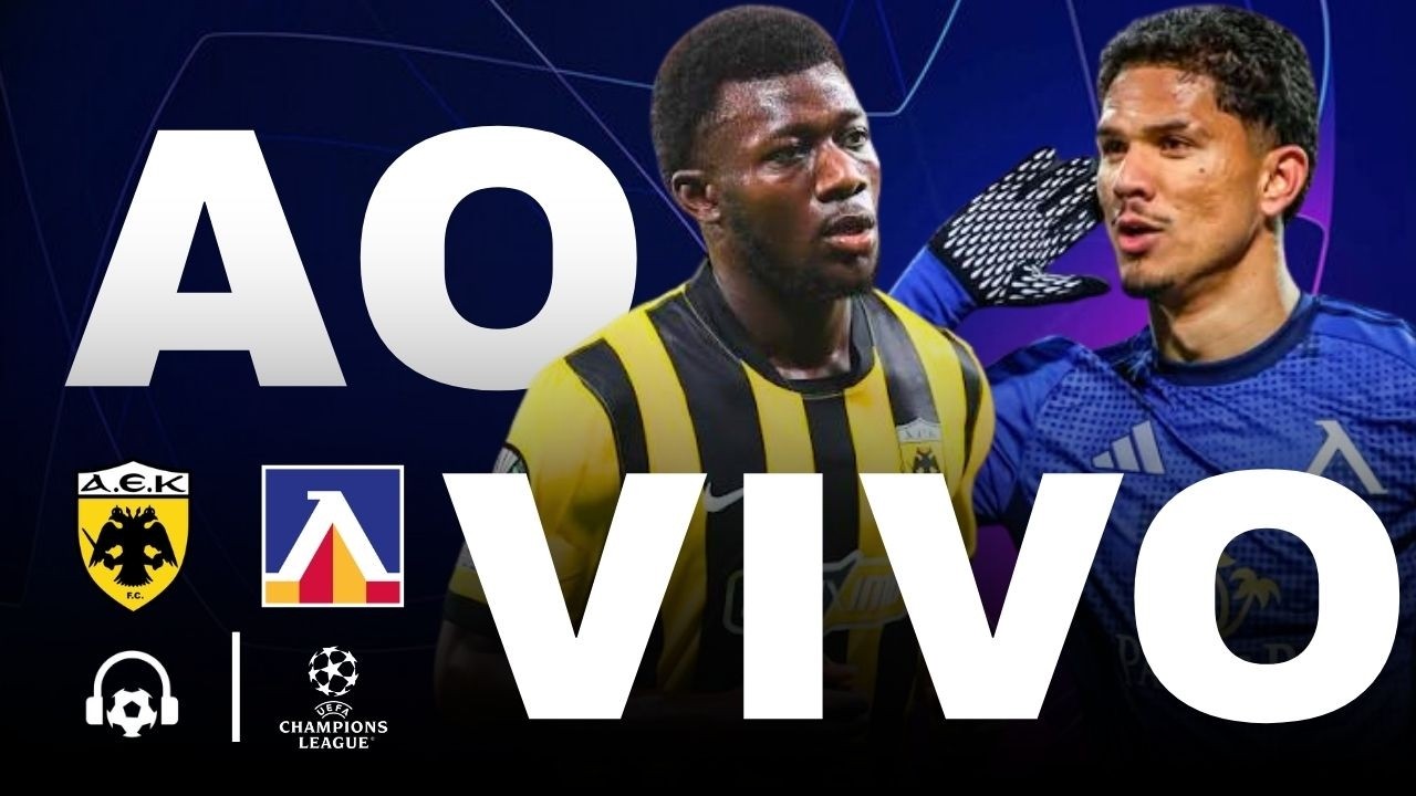 AO VIVO: AEK ATHENS X LEVSKI SOFIA | NARRA&Ccedil;&Atilde;O SEM DELAY COM FAB&Atilde;O | CHAMPIONS LEAGUE - 26/08
