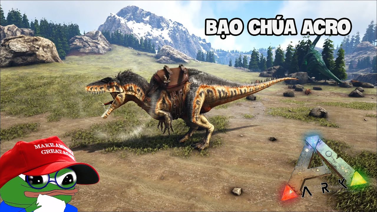 (ARK Ragnarok #8) Mình Đã Bắt Được Bạo Chúa Acrocanthosaurus Trên Xa Mạc