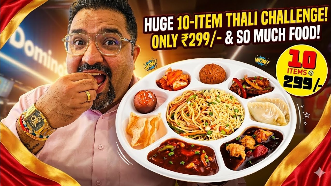 THE GREAT KHALI THALI 😋 Ultimate food ❣️ Honest Review 