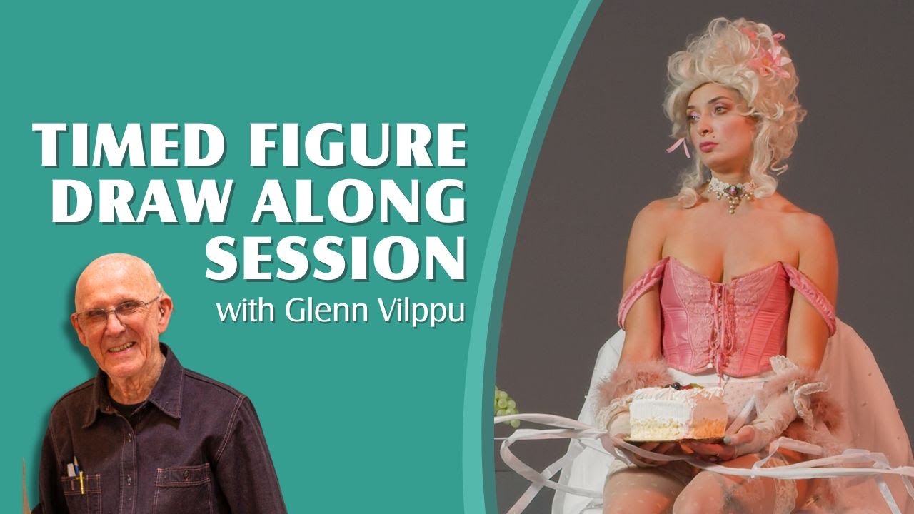 Draw Along to Marie Antoinette Timed Figure Session with Glenn Vilppu - 10 AM PST