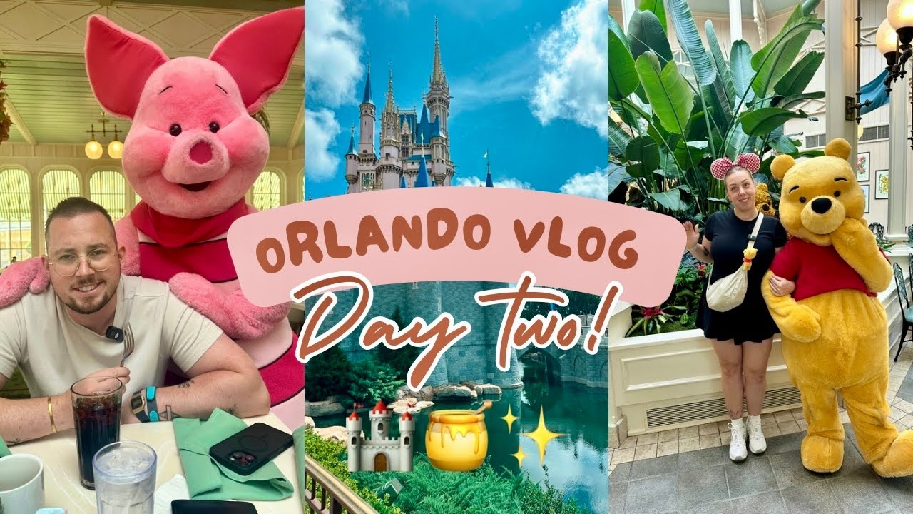 WALT DISNEY WORLD VLOG ✨Day 2 | Magic Kingdom & Hollywood Studios | Breakfast at Crystal Palace 🍯💛