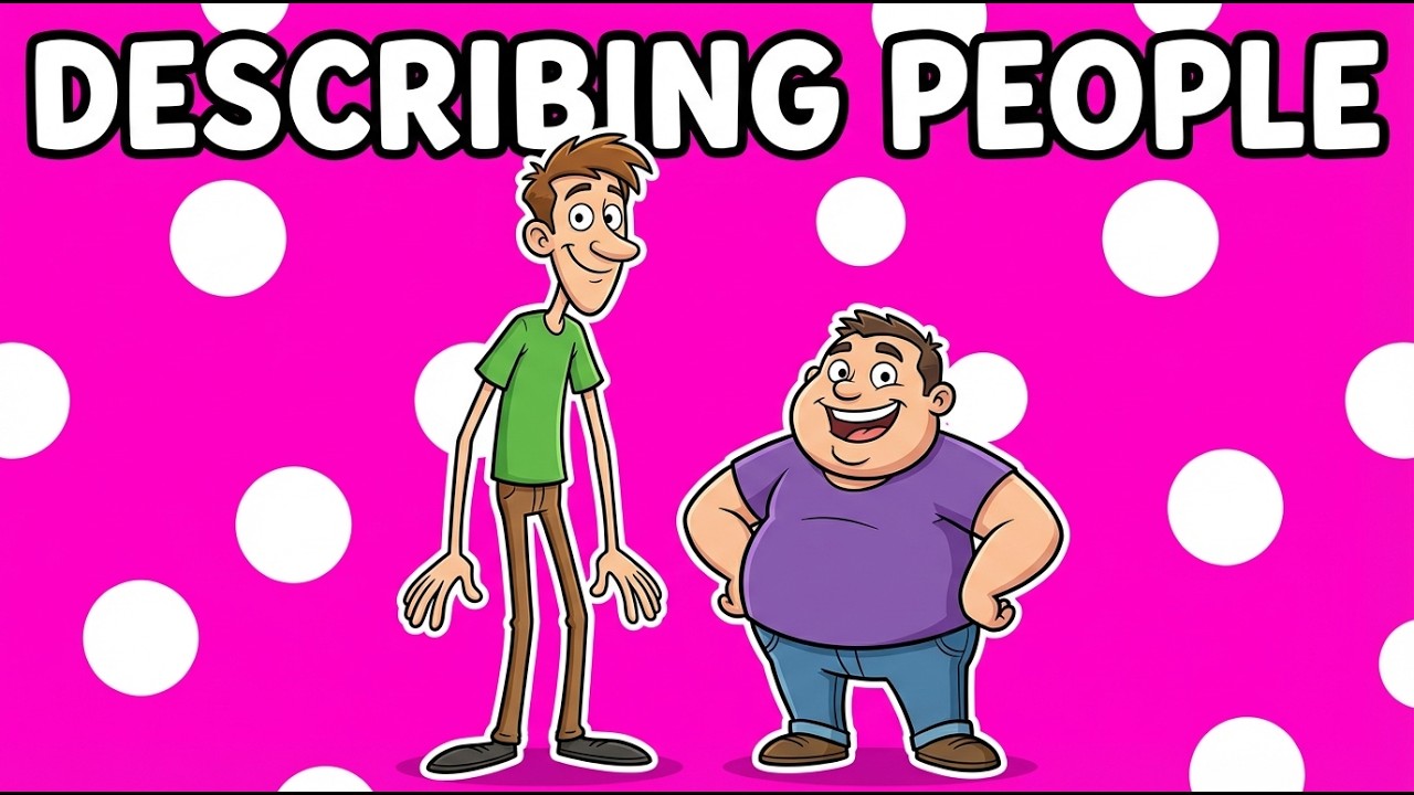 Learn Adjectives in English Describing People  English Vocabulary for Kids