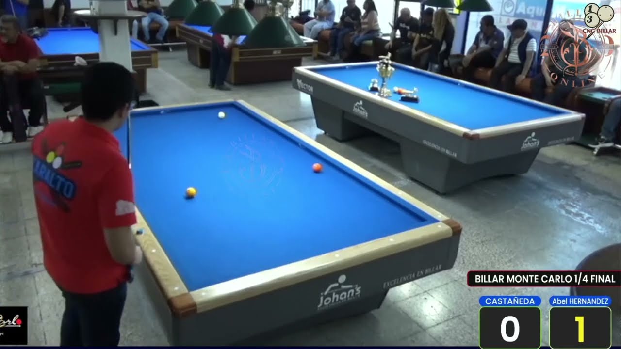 🔥FINAL : Abel HERNANDEZ 🆚 Jesús Ignacio CASTAÑEDA 1 COPA BILLARONLINE  CLUB MONTECARLO.