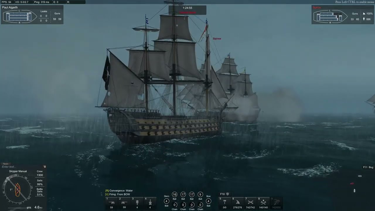 Naval Action | Loki Runes - L'Ocean vs Santísima Trinidad