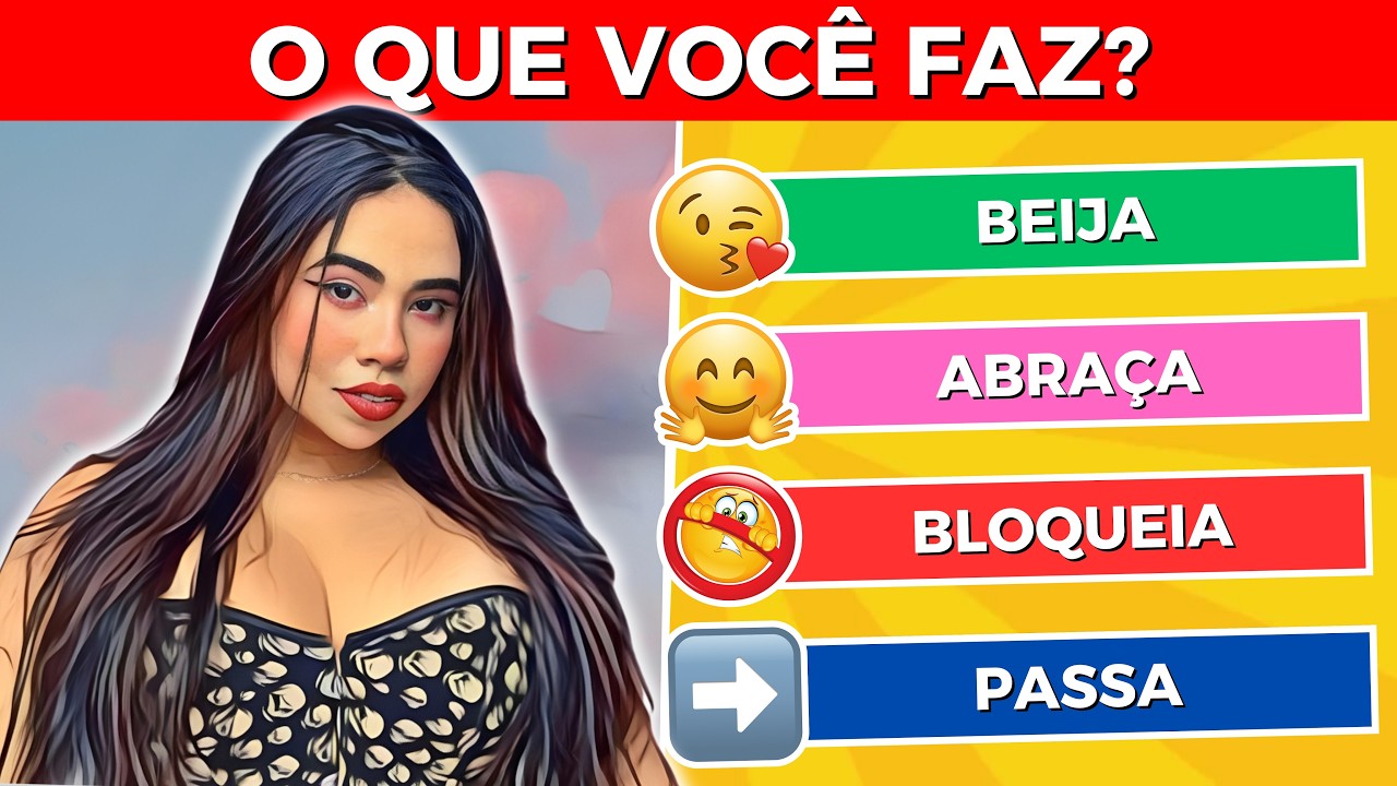 O que Você Faz com os Youtubers? 📽️ | Beija, Abraça, Bloqueia ou Passa | Detona Quiz