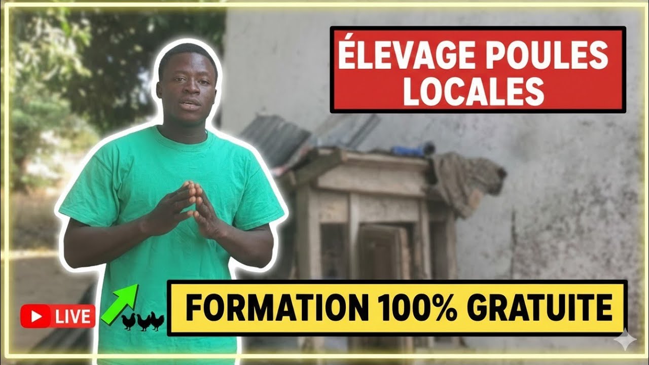 Formation 100% gratuite pour se lancer dans l'élevage des poules locales ici en Afrique.  