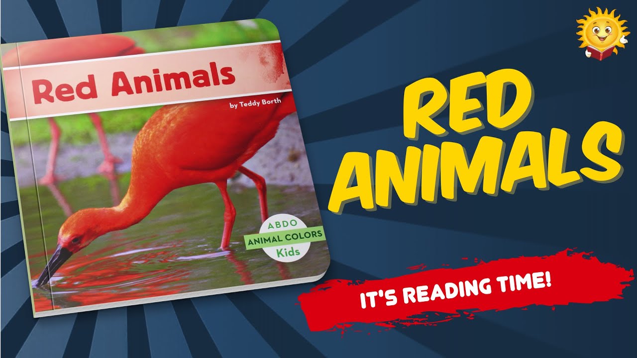 Abdo Kids Red Animals | Reading Books for Kids