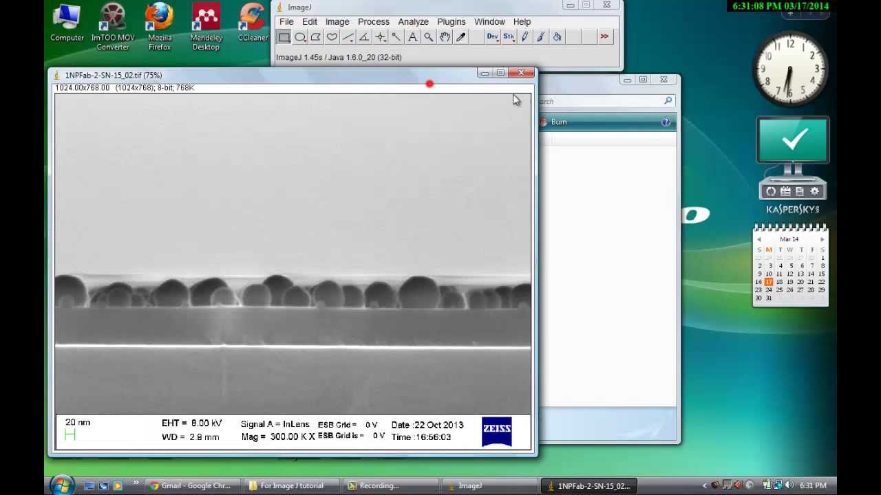 Setting scalebar in SEM / TEM image using Image J