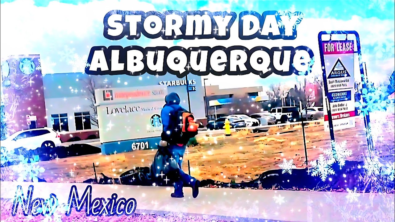 Strong Winds and Specs of Snow in Albuquerque New Mexico | Storm in Storm Out | Lunch Out