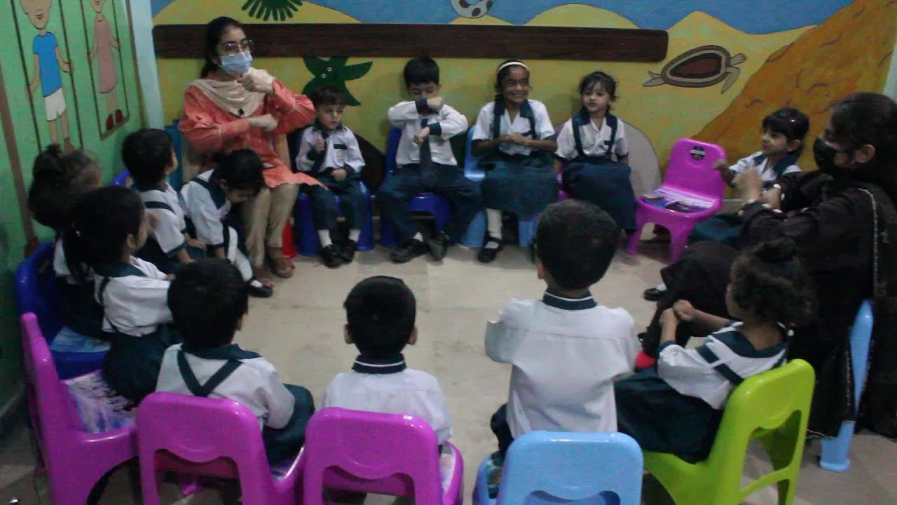 Poem activity of class Montessori