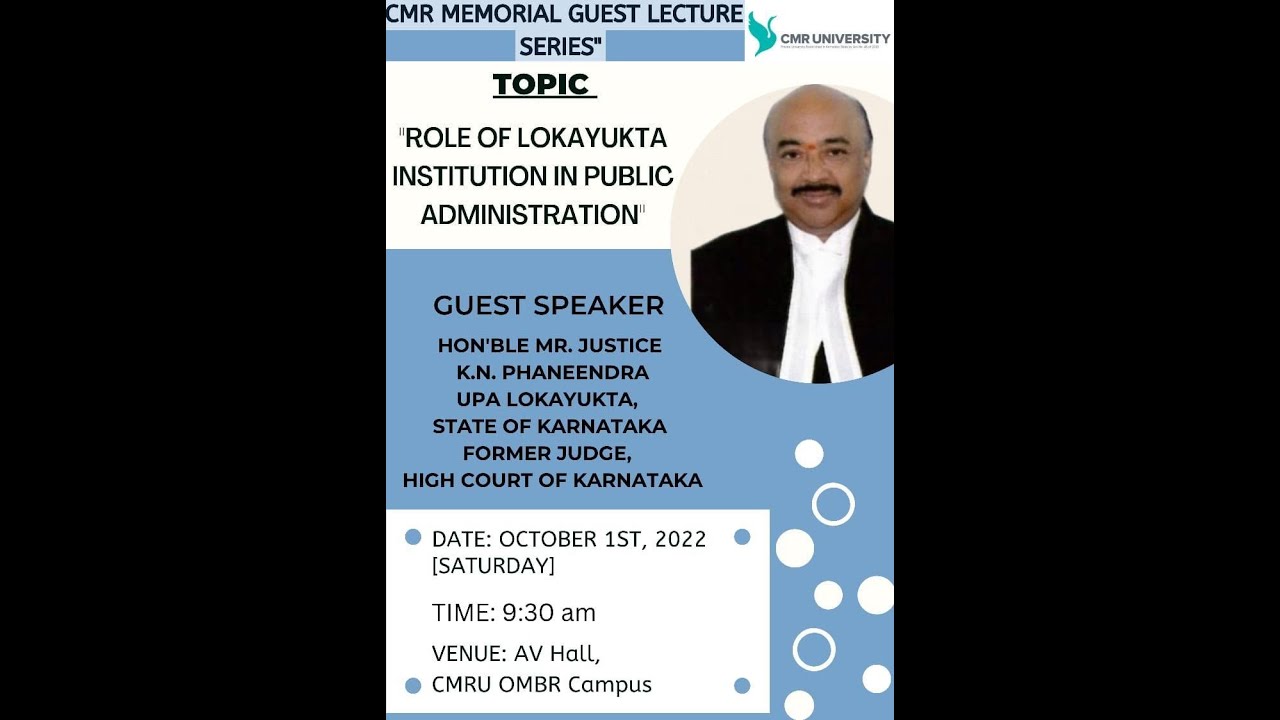 Session on Role of Lokayukta in Public Administration