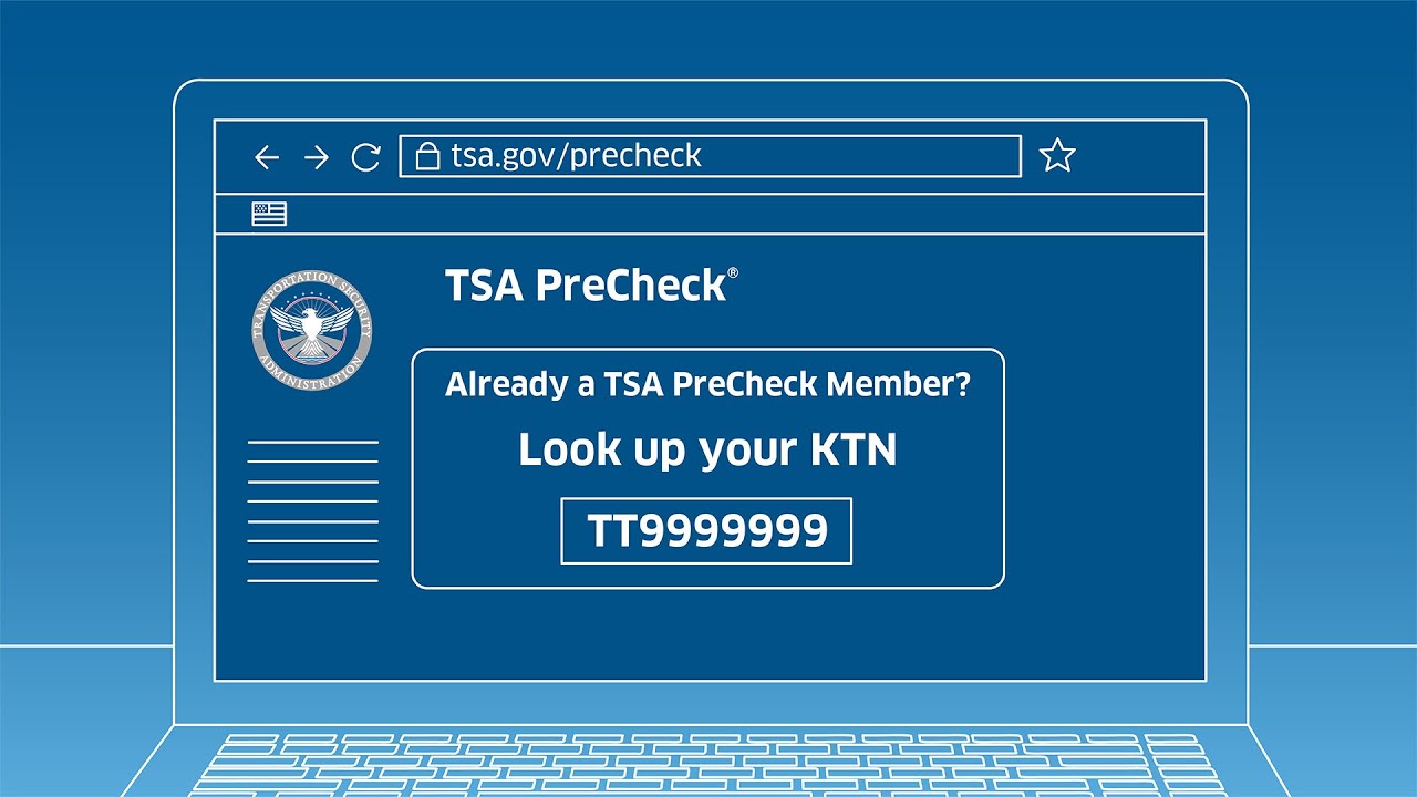 TSA PreCheck Travel with Ease &ndash; Known Traveler Number