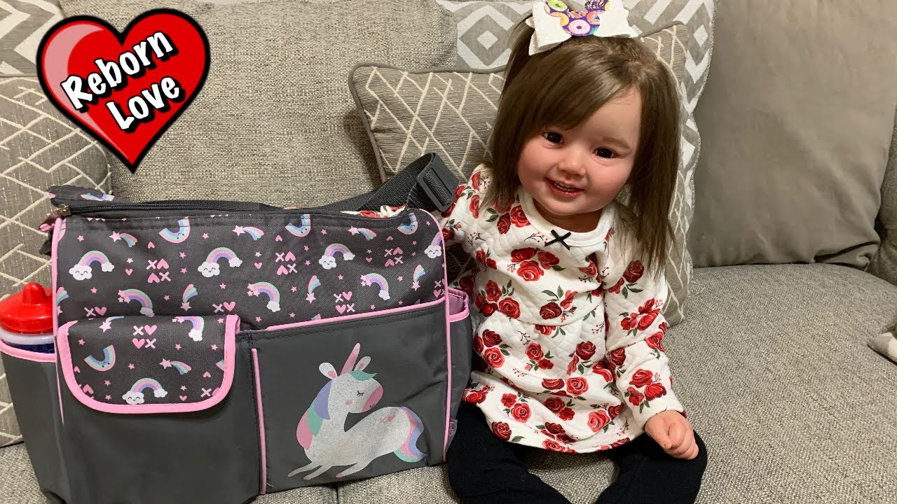 Packing my Reborn toddlers Diaper Bag to Go to Grandmas House