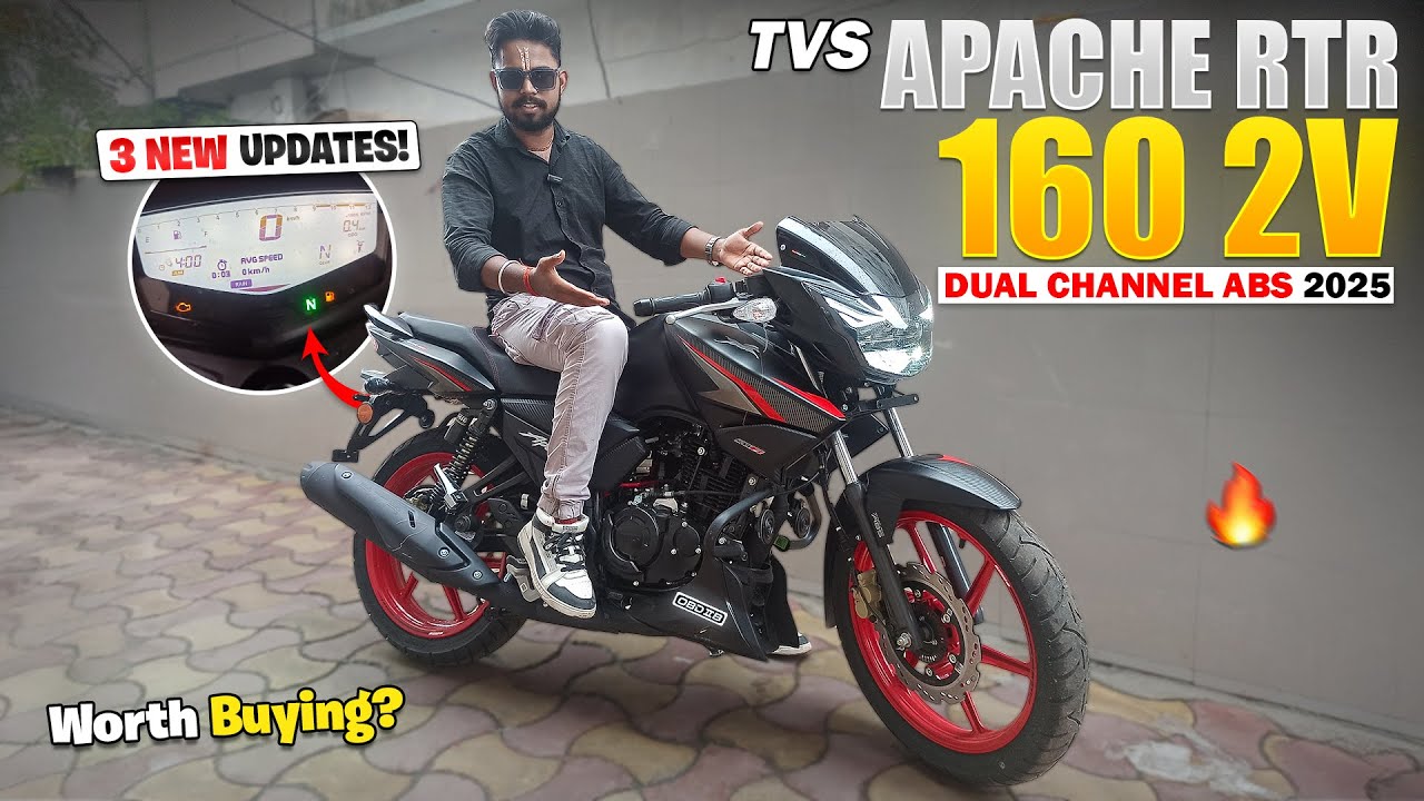 New TVS Apache RTR 160 2V Dual Channel ABS Review 🔥| 2025 में लेना सही रहेगा?