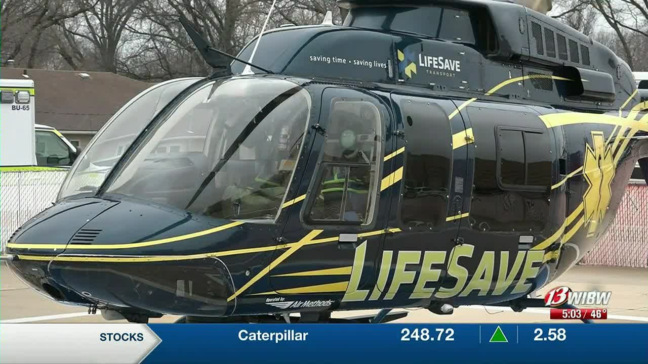 Kansas air ambulance service to now stock blood on every flight