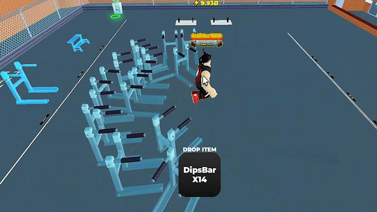 100 Million Strength at Prison area on Strongman Simulator Roblox
