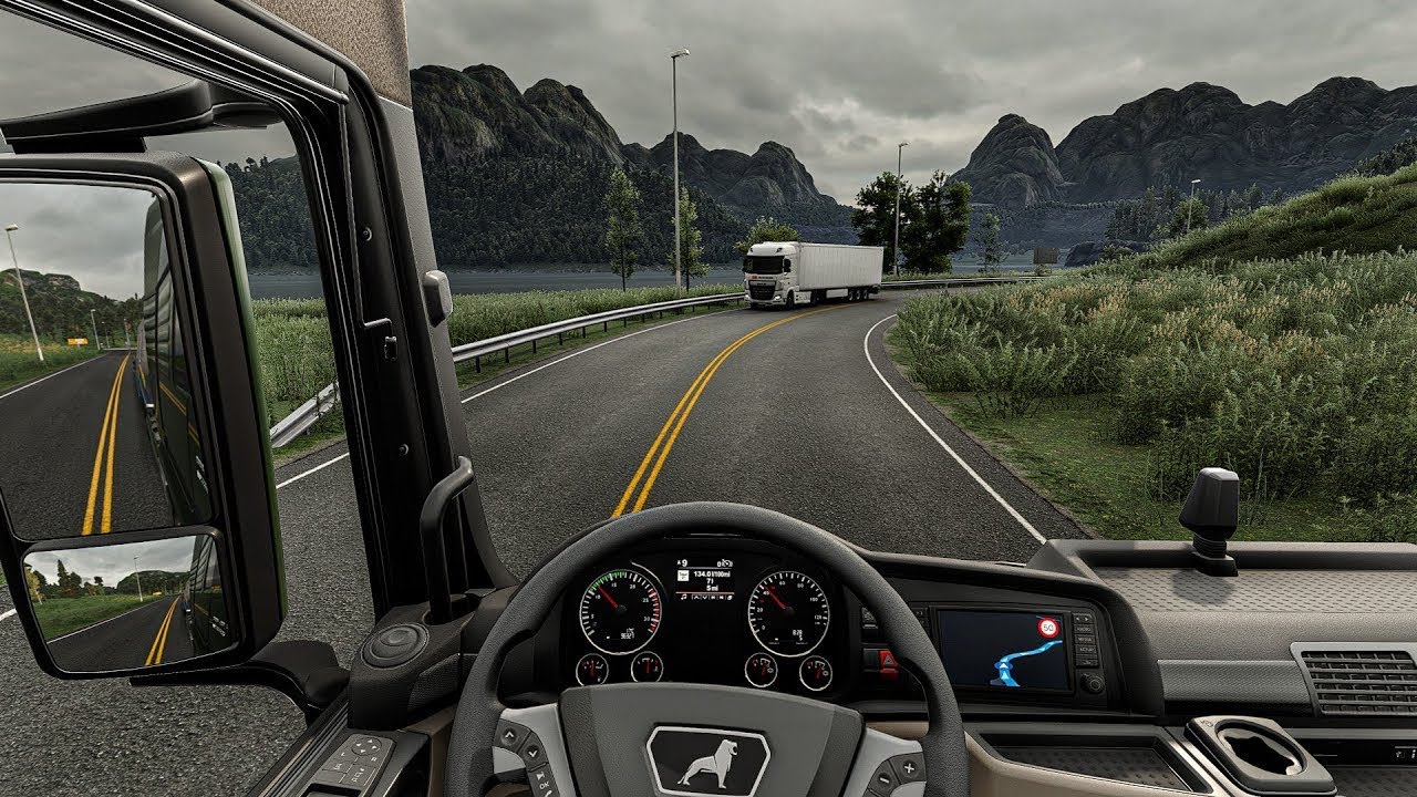 4K Realistic Ultra Graphic MAN |Euro Truck Simulator 2 1.57 Snowymoon Mod Gameplay