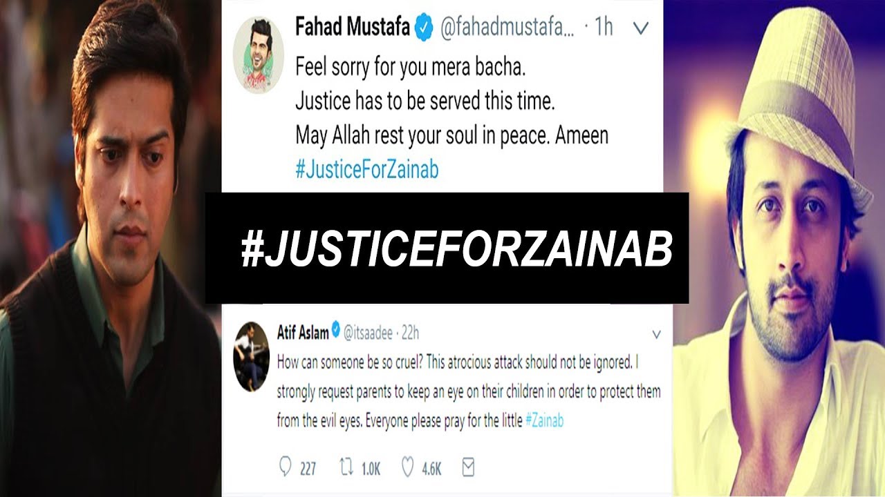 Pakistani Celebrities Raise Voice For Zainab on Social Media