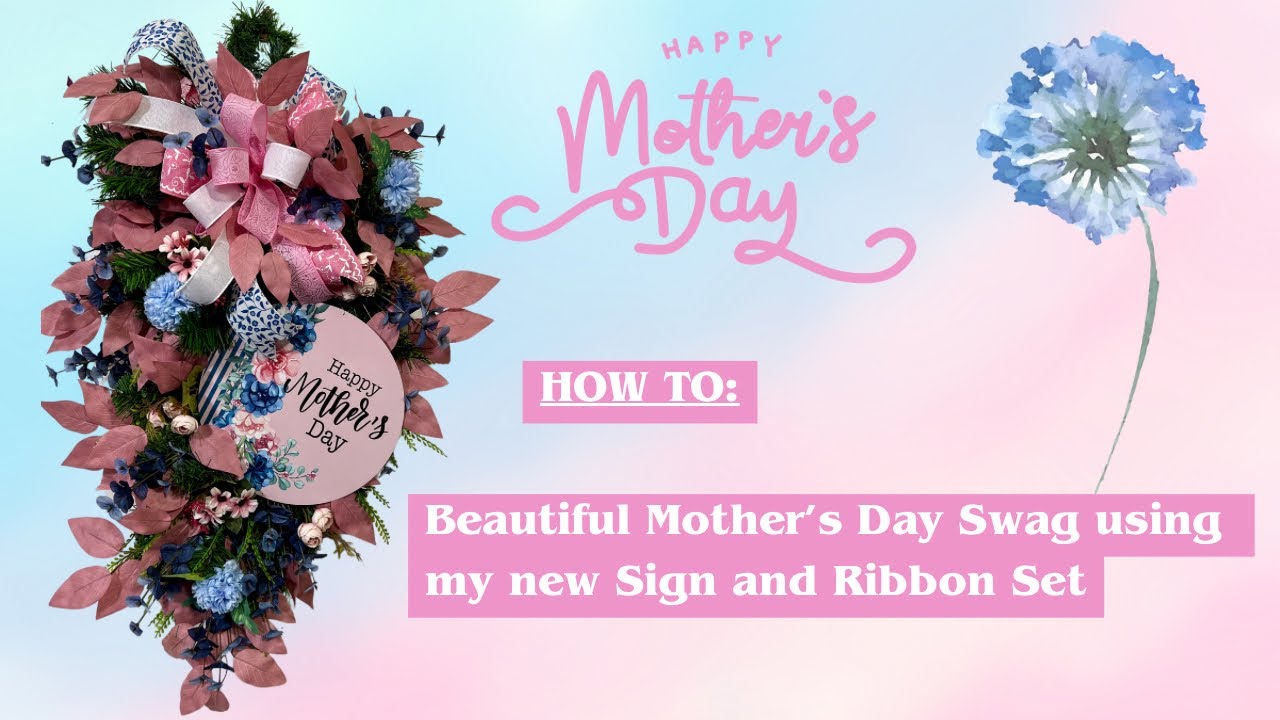 Mother’s Day Swag with Evergreen Base |Crafting with Hard Working Mom |How to DIY