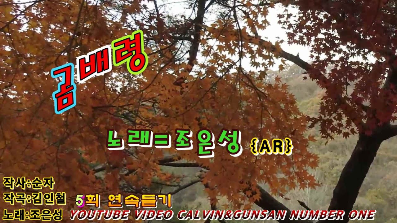4k#조은성가수#곰배령#5회 연속듣기#~~~~힐링하세요.