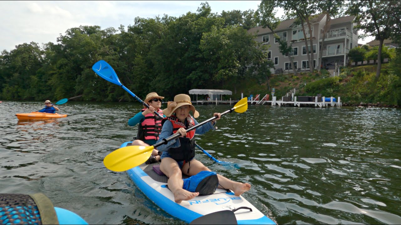 Bluefin Cruise 12 & iRocker Cruiser 10.6 Ultra as kayaks, with GoPro 4Kp60 & camping with Solo Stove