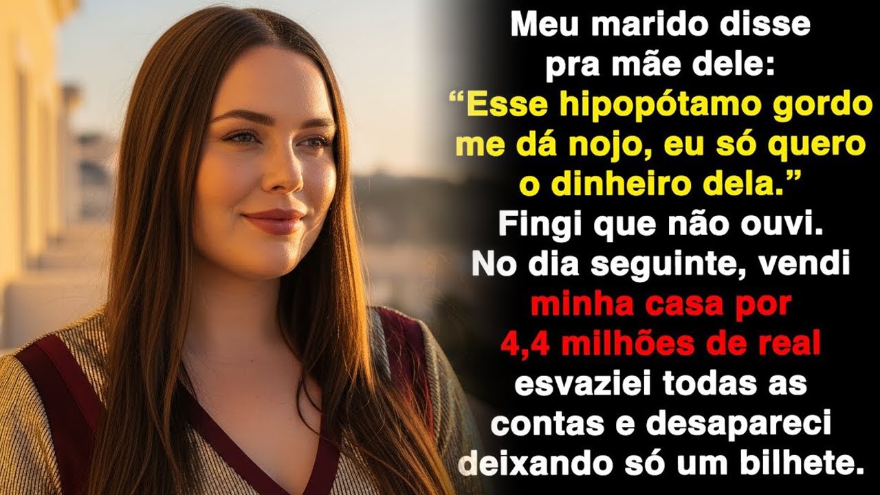 Meu marido disse  Esse hipopótamo me dá nojo   Fiquei quieta  No dia seguinte, tudo mudou!