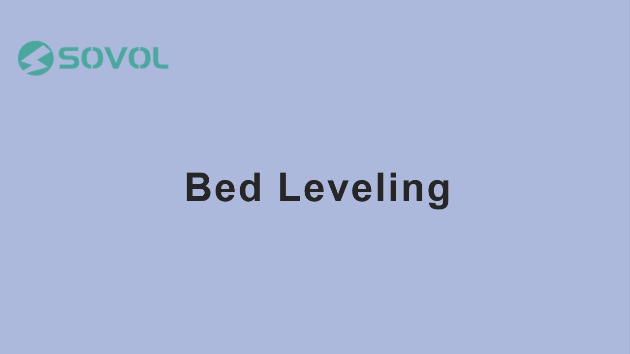 Bed Leveling | Sovol SV01 Pro