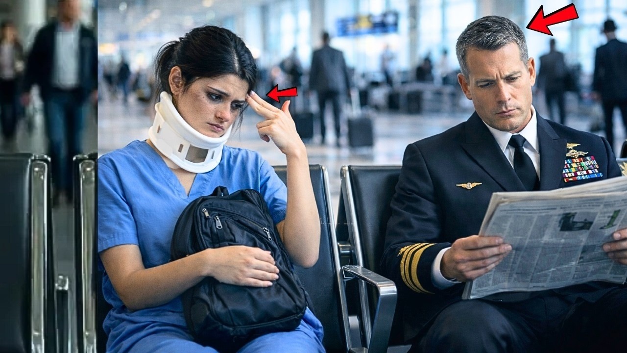 Enfermera hizo señal silenciosa a almirante naval en aeropuerto—Su vida no volvió a ser igual.