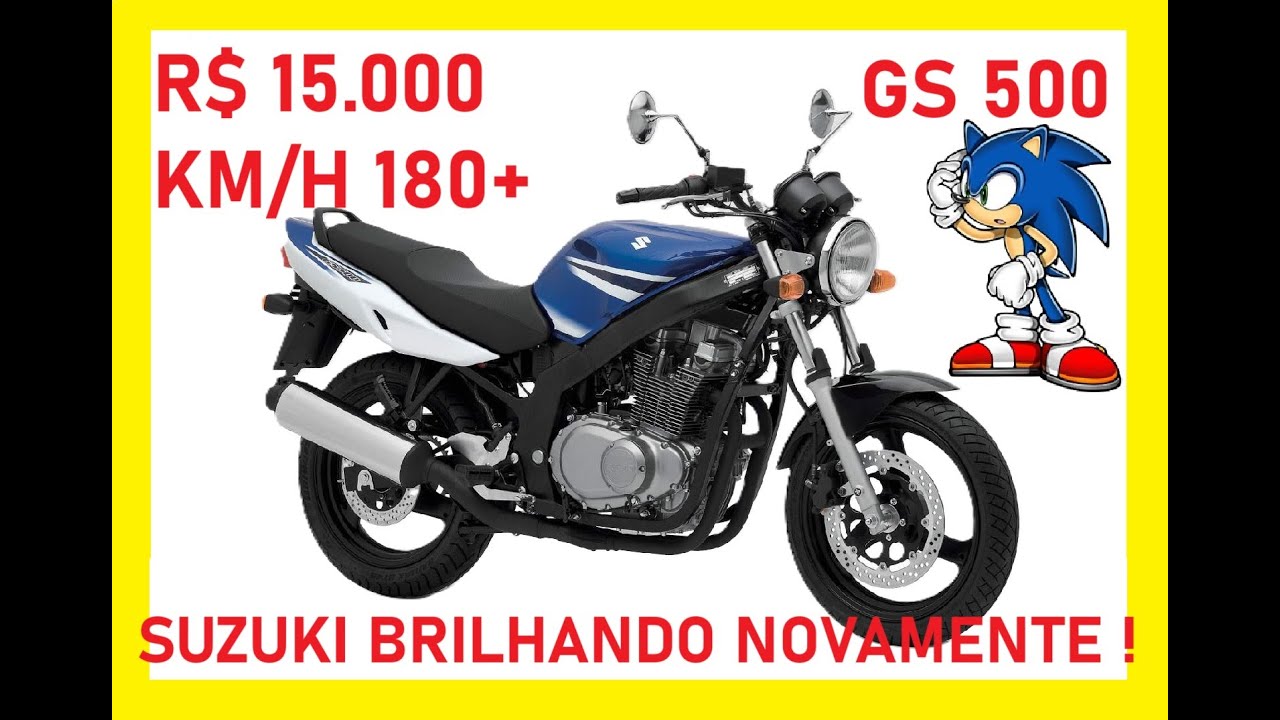 SUZUKI GS 500 - custo benefício a 180 km/h - detalhes e curiosidades