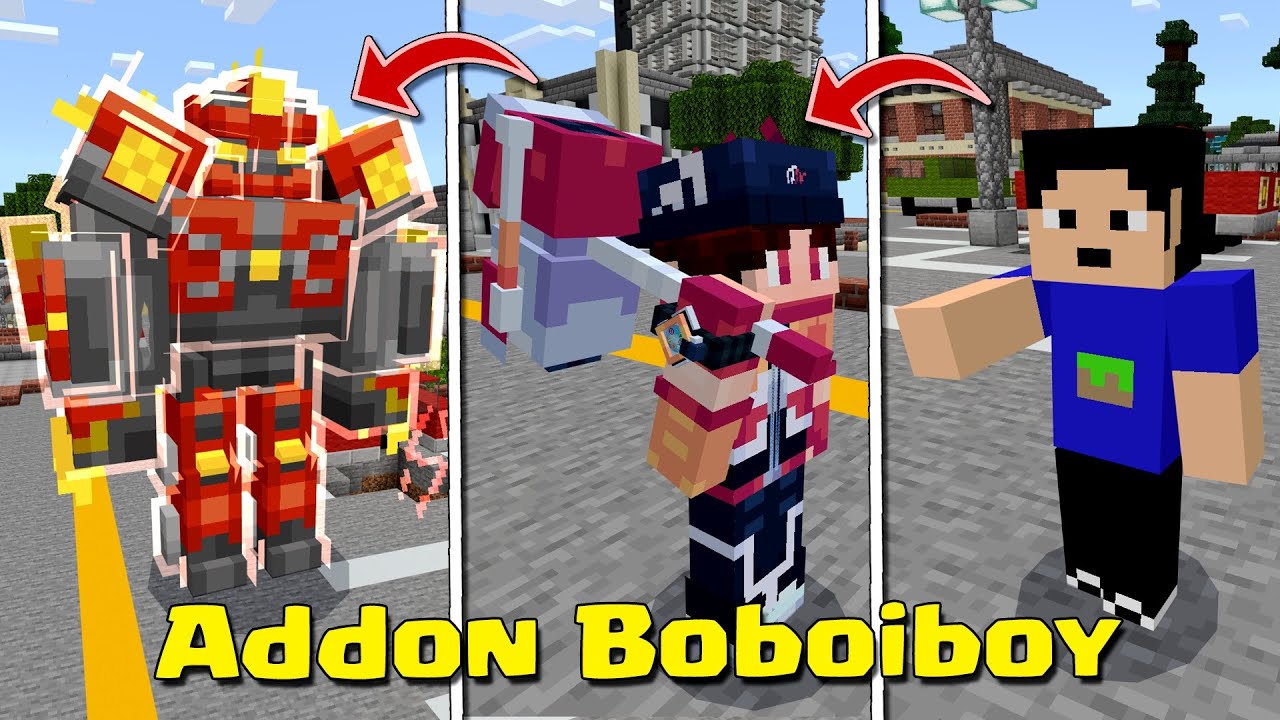 ADDON BOBOIBOY BANYAK PERUBAHAN ELEMEN KEREN BANGET DI MCPE
