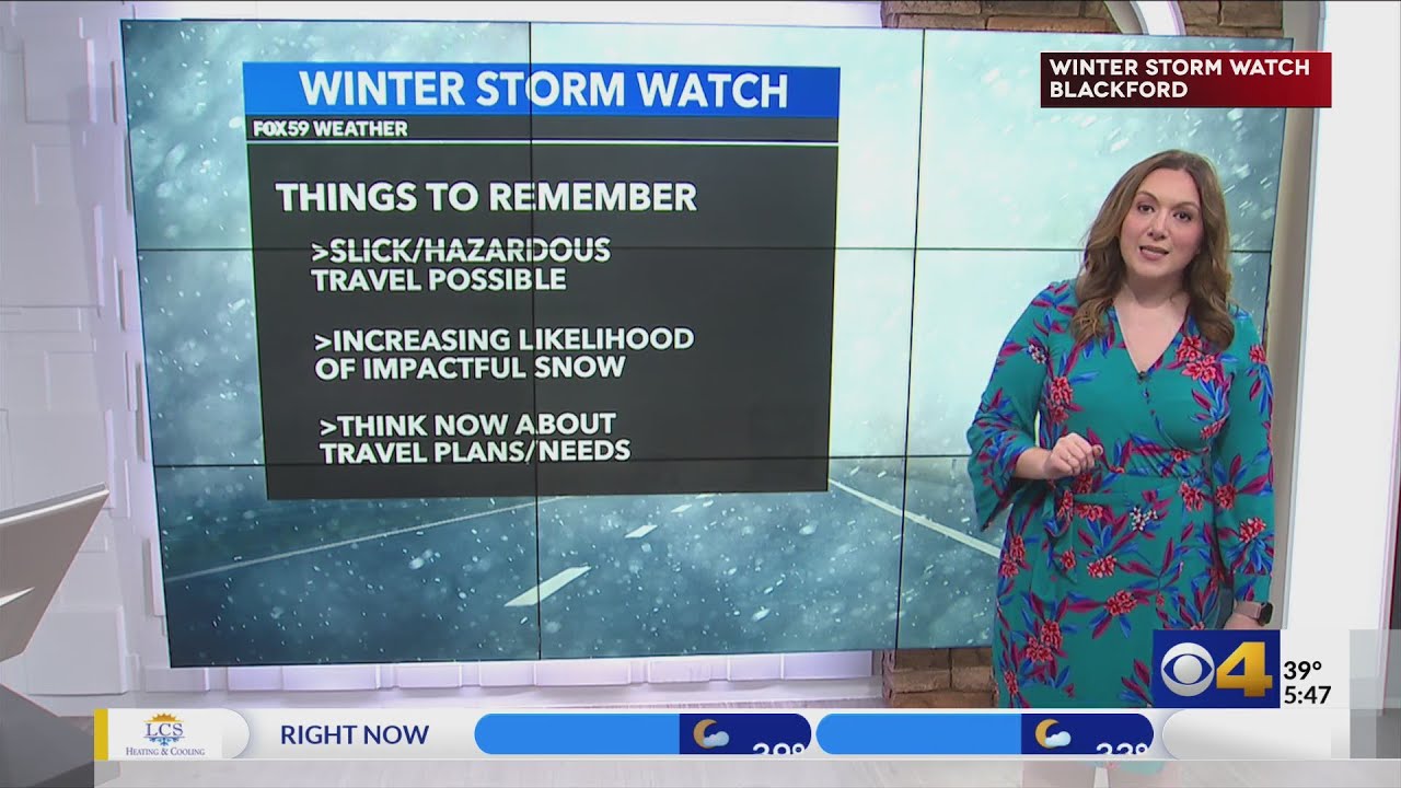 Snow on the way for Indiana, blizzard-like conditions