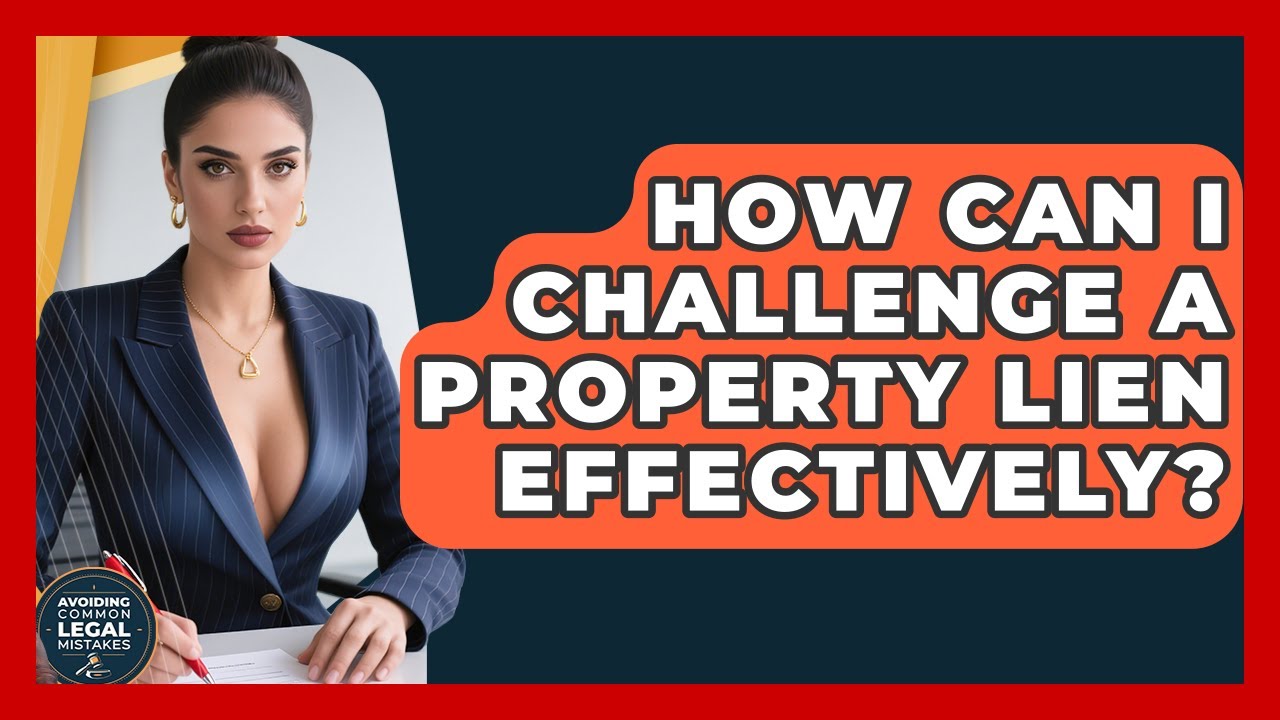 How Can I Challenge A Property Lien Effectively? - Avoiding Common Legal Mistakes