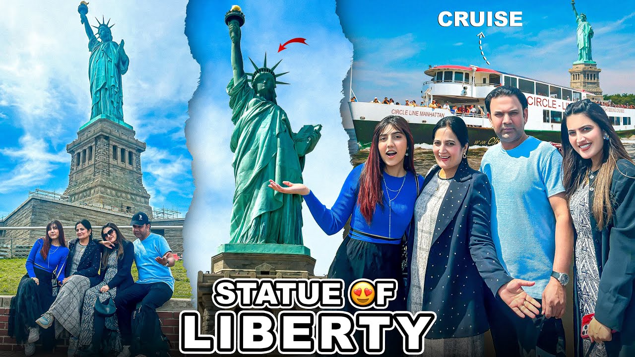 FIRST VISIT TO THE STATUE OF LIBERTY 🗽 | Cruise Ship Sy Location Py Phounchy 😍 | Full Tour &hearts;️