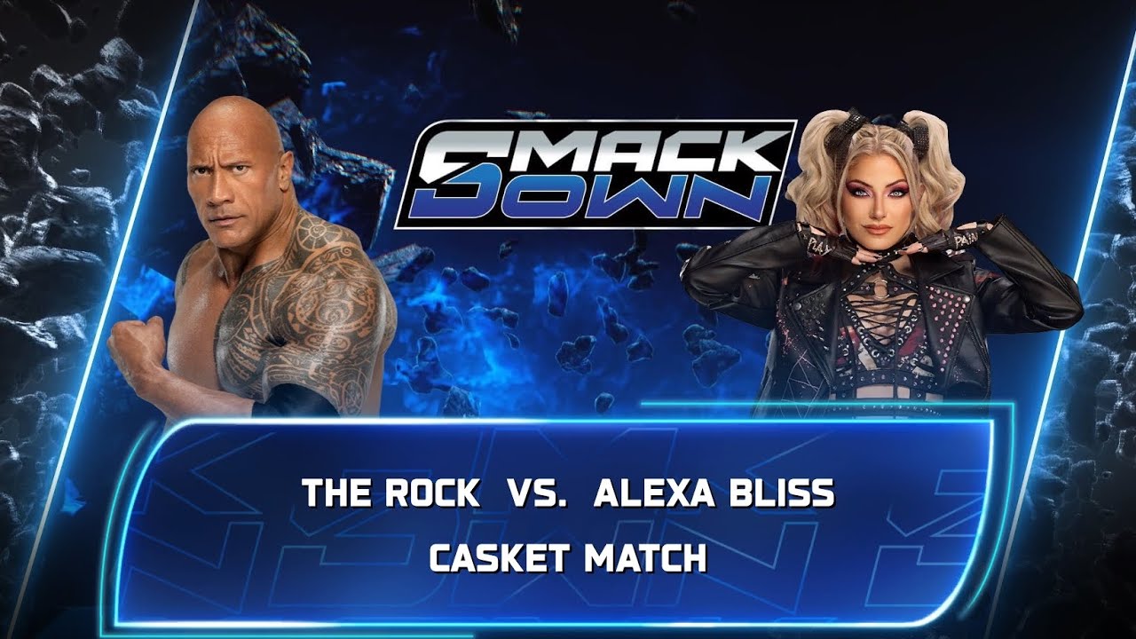 The Rock Vs Liv Morgan - Casket Match At WWE Smackdown