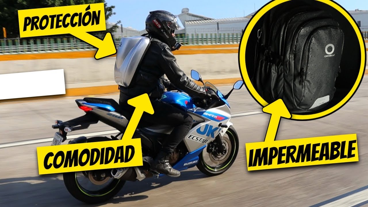 ¿Qué debe tener una MOCHILA para andar en MOTO? | Mochilas Ornelli | Alets Go
