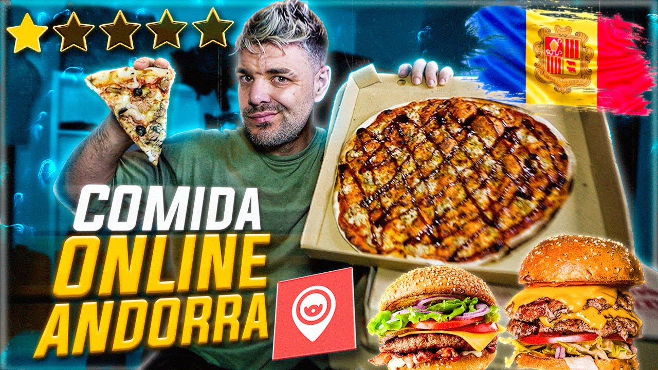 PIDIENDO COMIDA A DOMICILIO en ANDORRA DESDE MI NUEVA CASA 🍕 *LA PEOR COMIDA ONLINE DE MI VIDA* 🍔