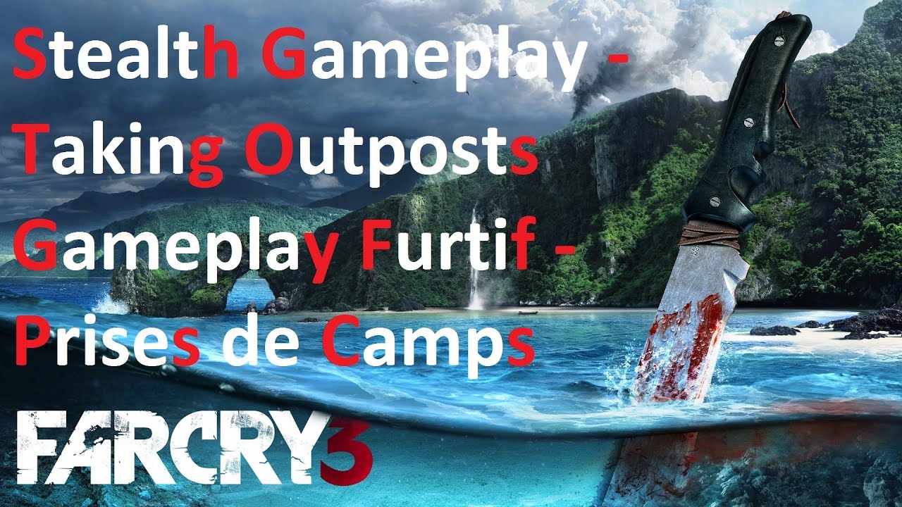 (HD) Far Cry 3 - Taking outpost without being seen (stealth) / Tuer sans être repéré (1080 Ultra)