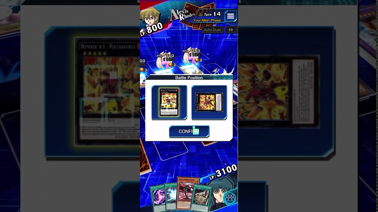 Yu-Gi-Oh! Duel Links - Number 61: Volcasaurus Gameplay (I Finally Got This!) 