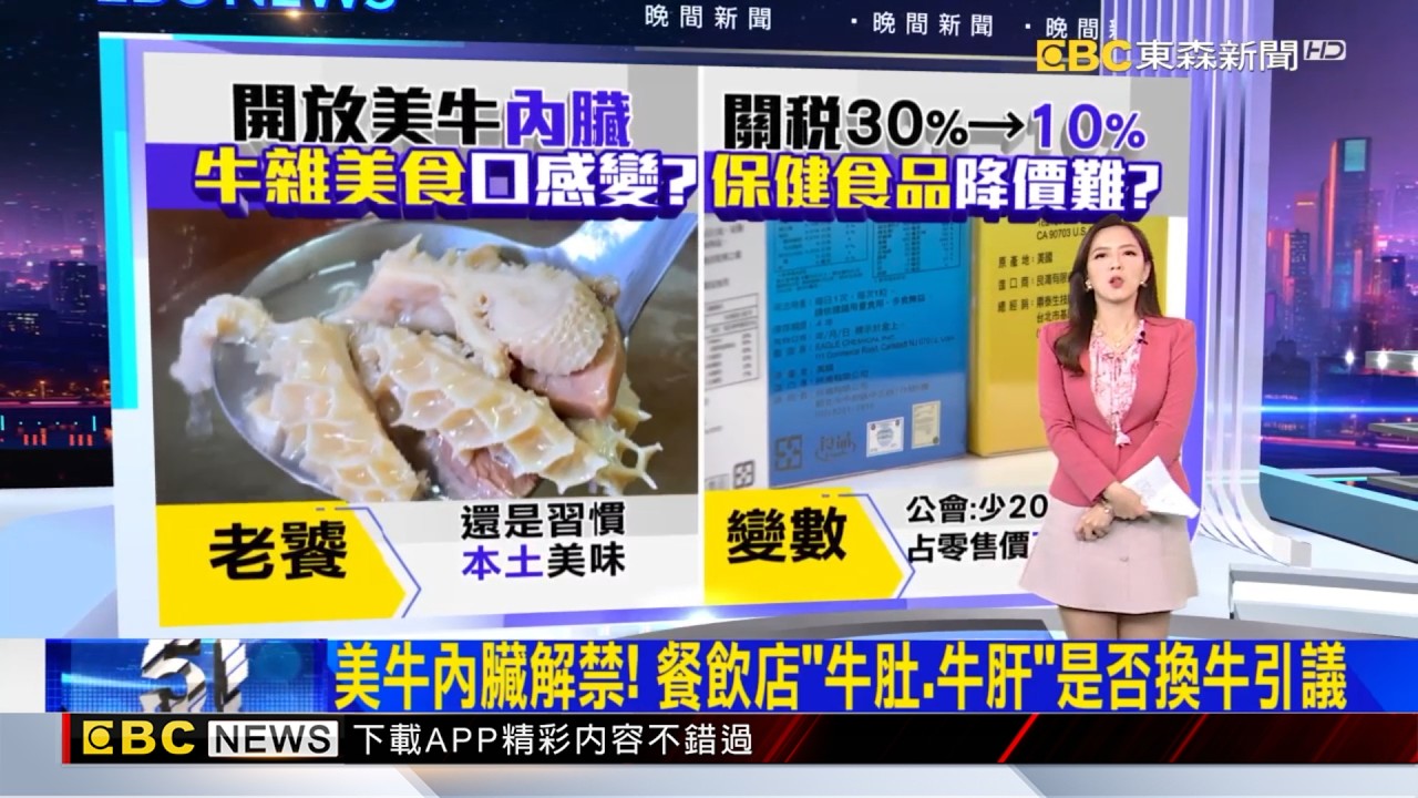美牛內臟解禁！ 餐飲店「牛肚、牛肝」是否換牛引議 2026／02／13  【房業涵晚報】 @newsebc