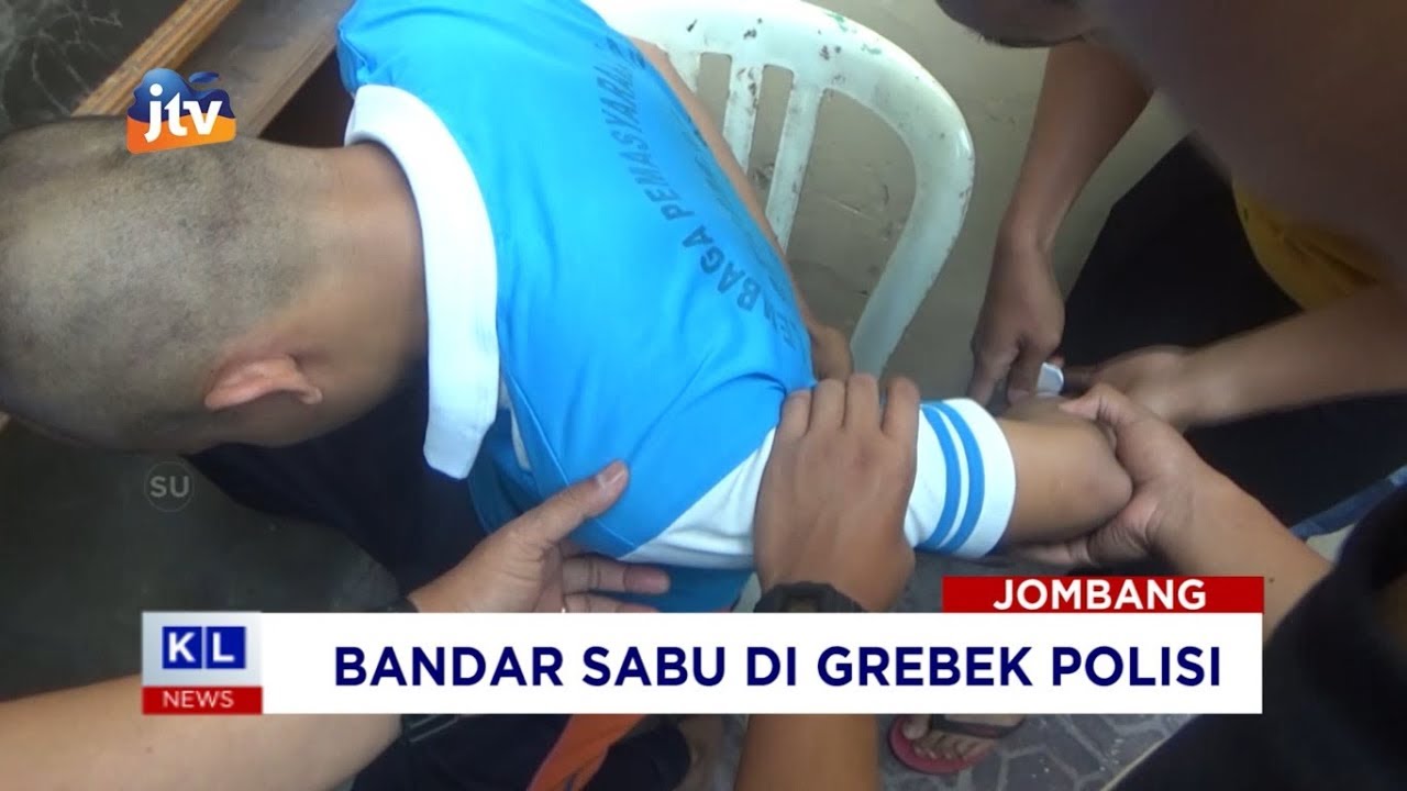 JOMBANG  - BANDAR SABU DI GREBEK POLISI