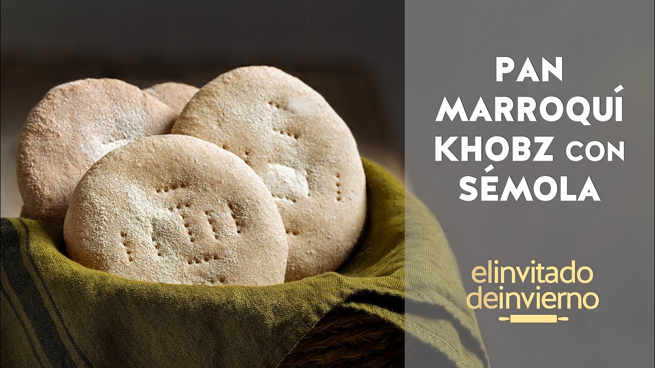 {Pan marroquí} khobz con sémola y masa madre