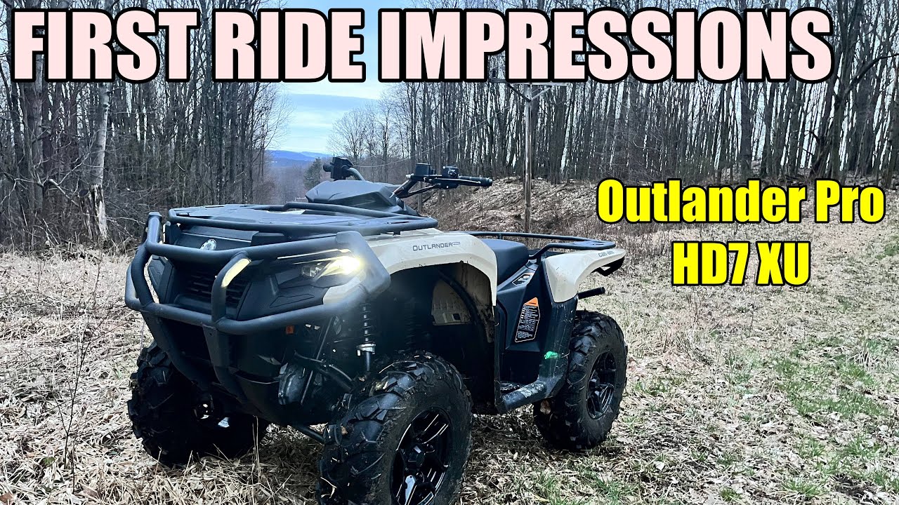 2024 Can Am Outlander Pro HD7 XU first ride impression