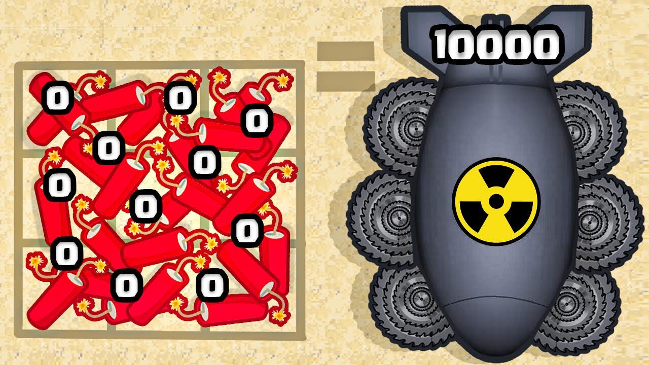 Merging Dynamite to MAX LEVEL NUKE BOMB