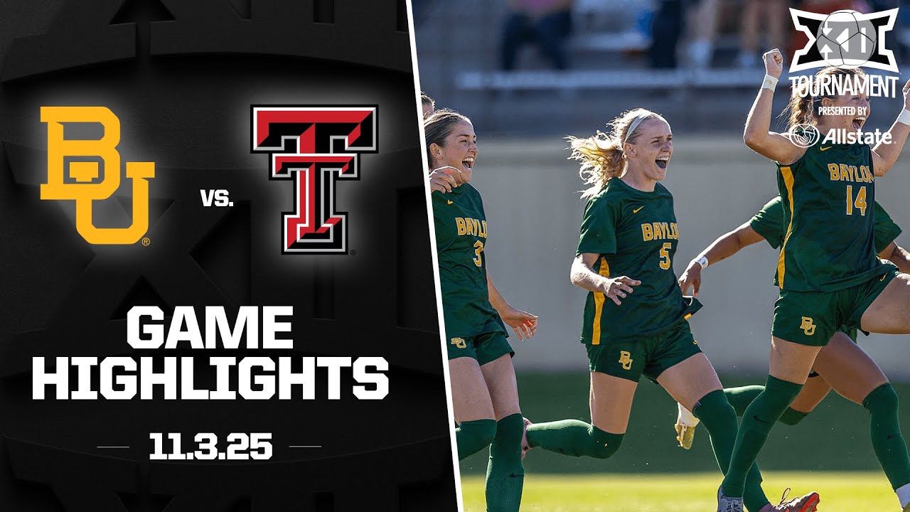 #5 Baylor vs #4 Texas Tech Highlights (11.3.25) | '25 Big 12 Soccer Tournament presented by Allstate