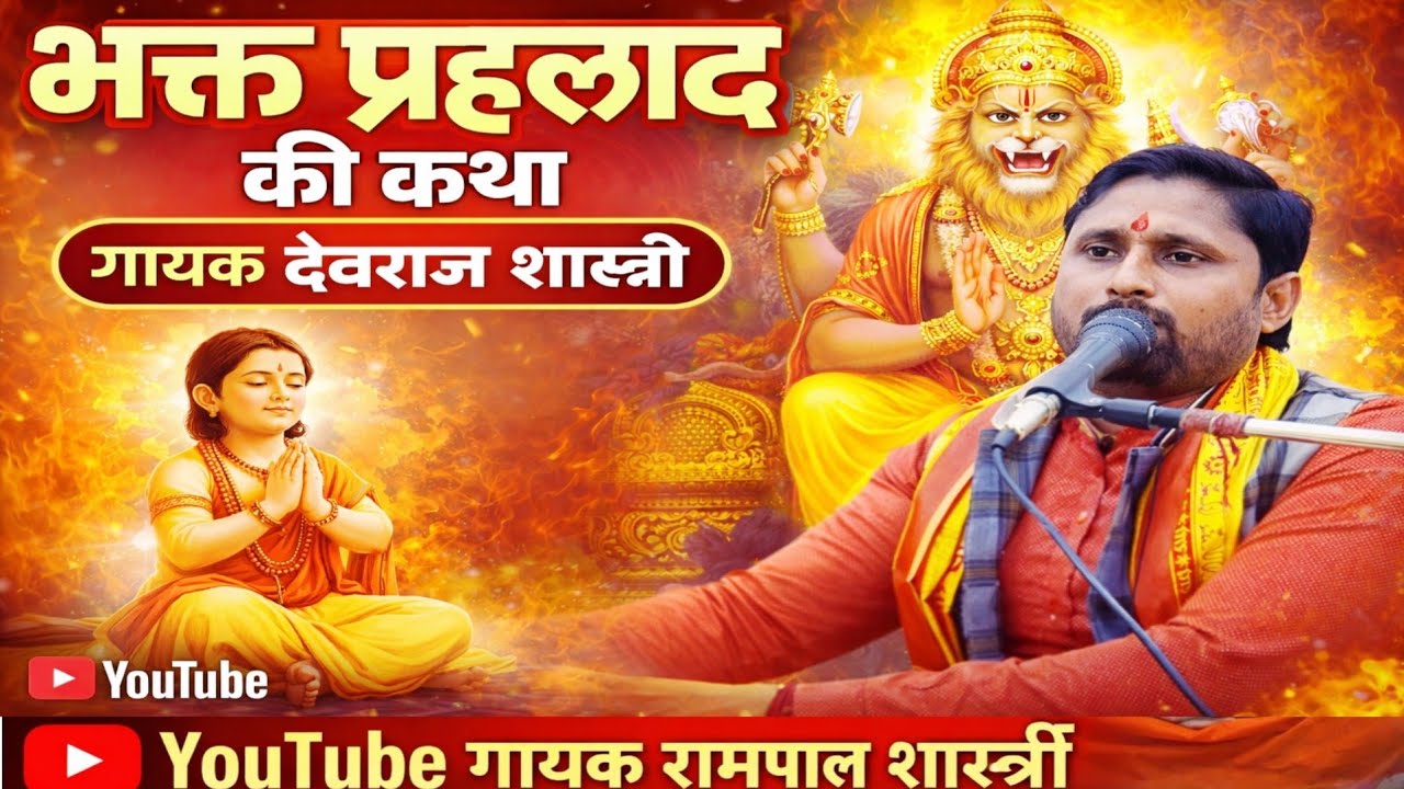 भक्त प्रहलाद की कथा#गाव सैडोला मे #गायक देवराज शास्त्री #रामपाल शास्त्री 97206 63393 