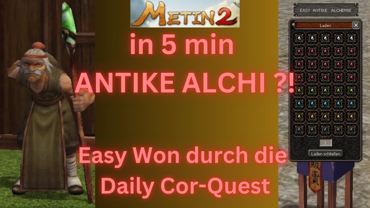 Metin2 DE Teutonia • Daily Cor-Quest • Alchemie • Easy Won in nur 30 Tagen ?! •