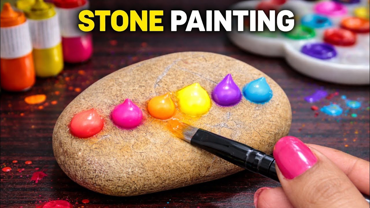 Stunning and easy Stone painting ideas you'll love... ❤❤❤
